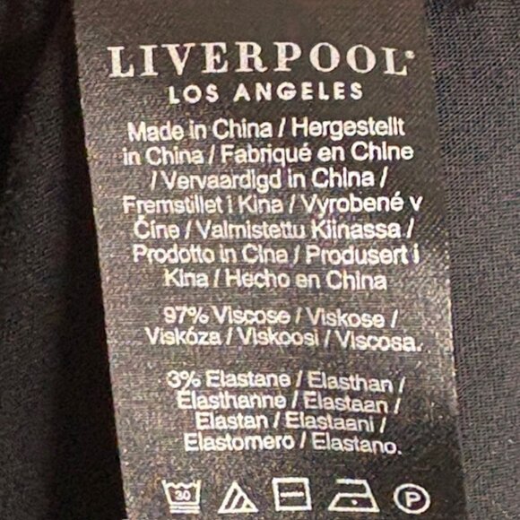 Liverpool Flutter Sleeve Sheath Dress - Black - S - Picture 8 of 9